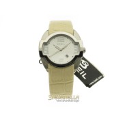 BREIL Liberty quarzo acciaio cinturino pelle avorio BW0051 new